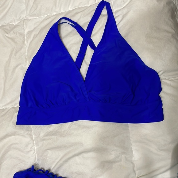 Bright Blue Plus size high waist bikini 👙 18w 20 sexy yet supporting! - Picture 5 of 8